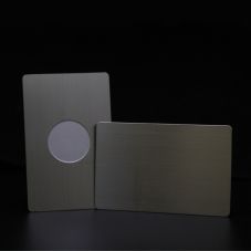 Premium Brushed Silver NFC Card Digital Business Card