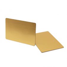 Unique Metal Hybrid Brushed Gold Metal Business Card
