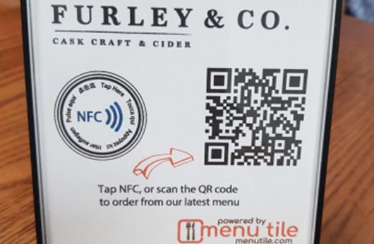 NFC Menu Tile For Diners