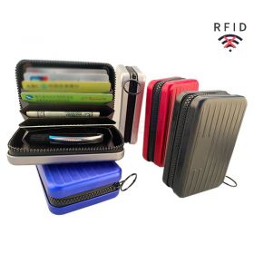 Stylish Luggage Shape Aluminum RFID Blocking Credit Card Holder