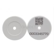 Security Patrol Tag with EM ID Number QR Code RFID Tag Coin 125KHz