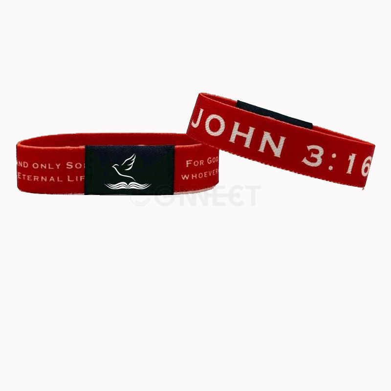 Custom Printing NFC Christian Daily Bible Verse Bracelet I Stayed Inspired